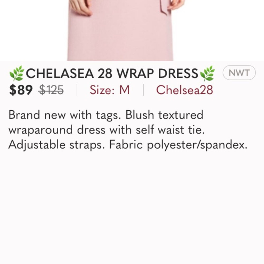 Pink WRAP DRESS - Picture 5 of 5
